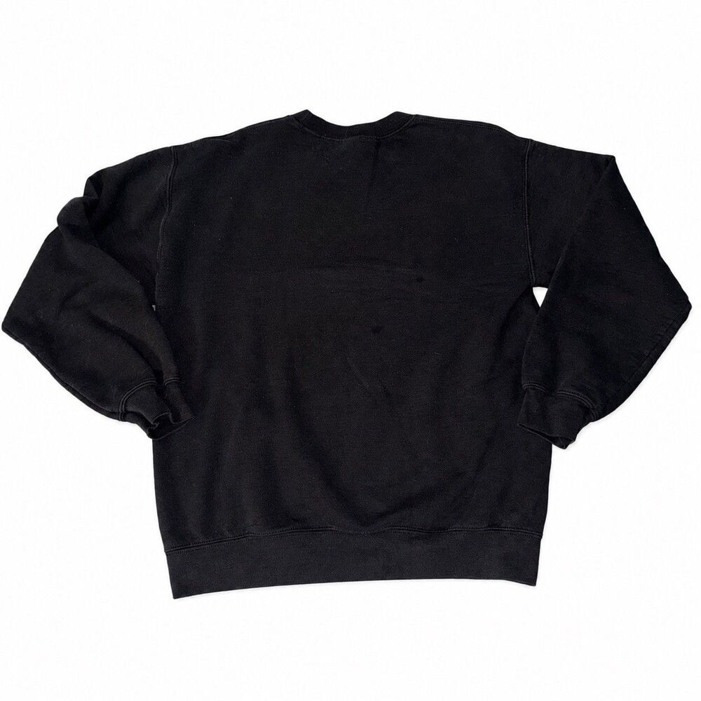 Nirvana Sweatshirt Medium Black Smiley Spiral Graphic Crewneck Gildan - Picture 3 of 4